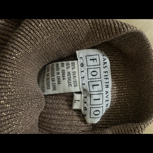 Saks Fifth Avenue - Folio Collection- Sparkling Sweater Top - Size L - Picture 10 of 10